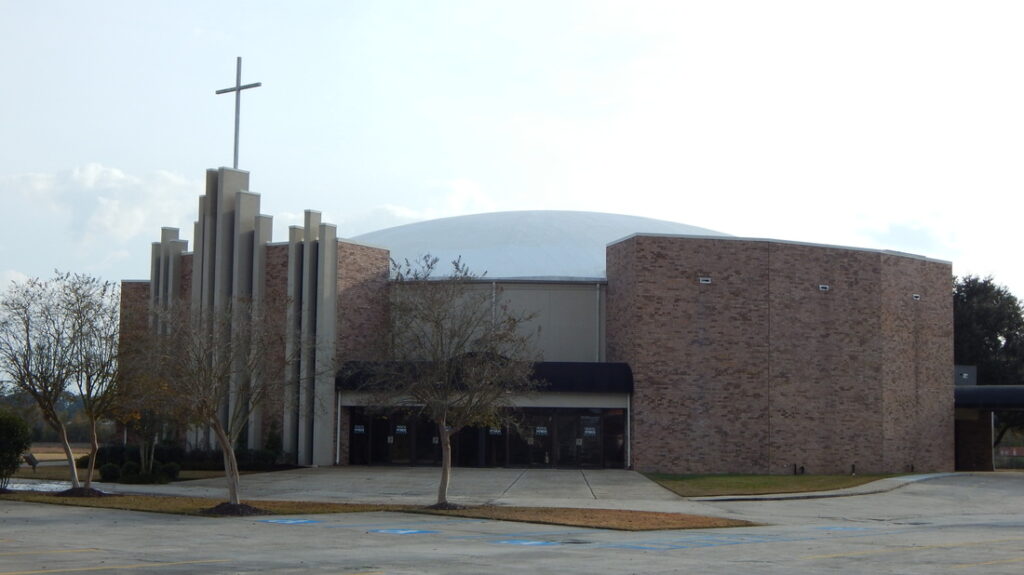 Cajun Soft Wash church dome Washing exterior dirt stains