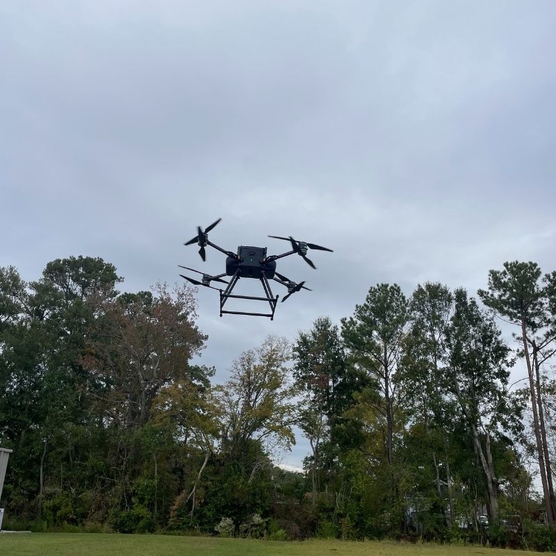 Cleaning with a drone for hard to reach places Baton Rouge