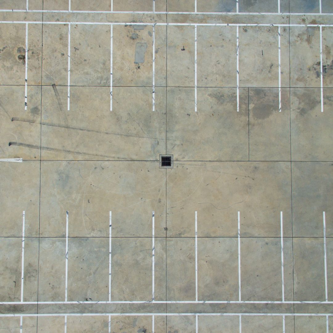 Empty Parking Lot in Louisiana, Baton Rouge